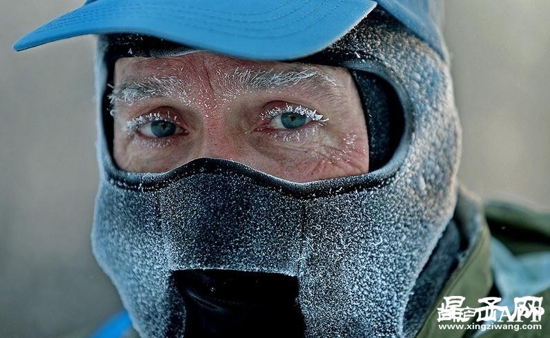 美国极寒天气下的人体结冰现象