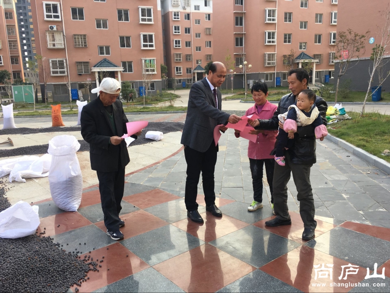 社区干部发放廉政宣传单和征求意见表.jpg